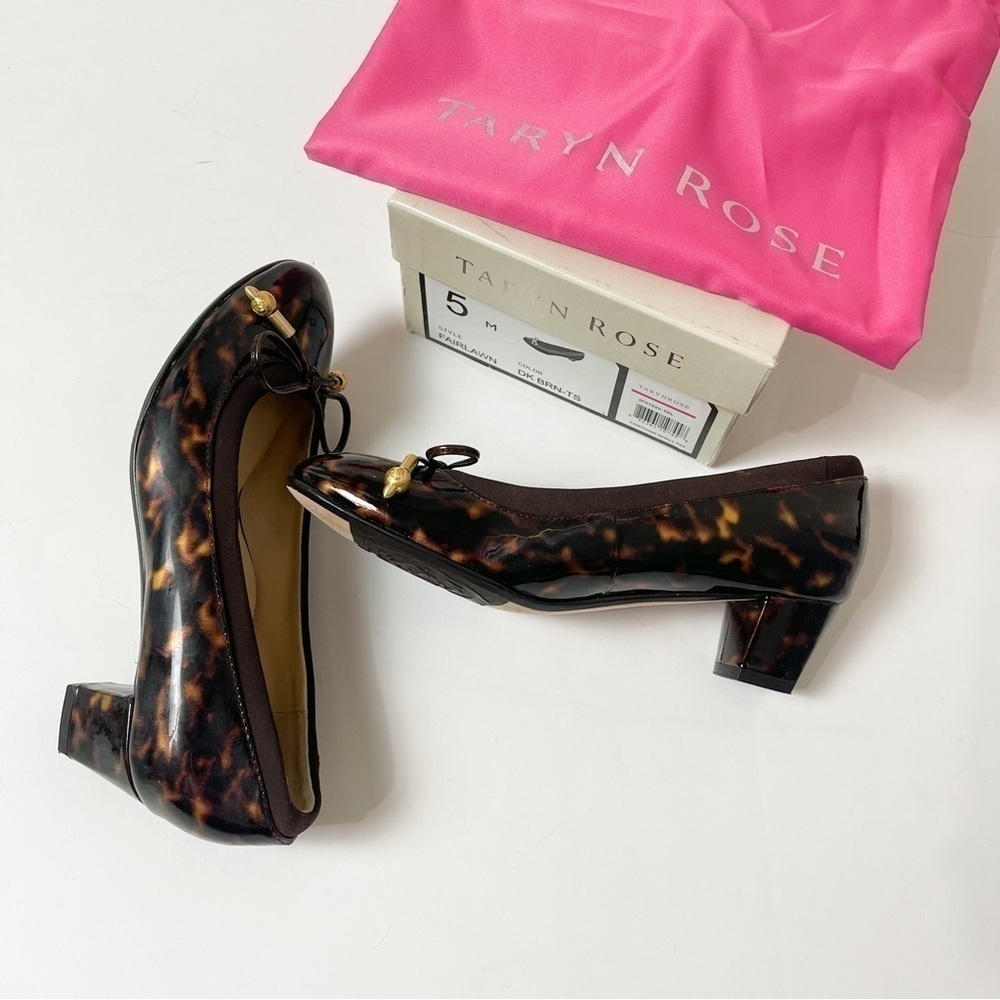 TARYN ROSE Fairlawn Tortoise Pump Heel size 5 - Picture 6 of 10